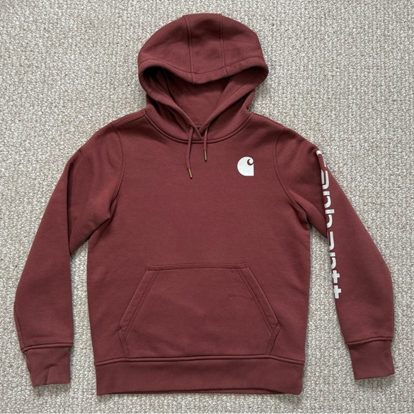 Carhartt Tops - Women’s Carhartt Burgundy Hoodie